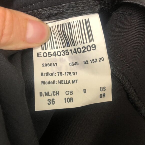BRAX Hella MT Black Quilted Knee Ankle Zip Pants Sz 6R - Picture 12 of 14